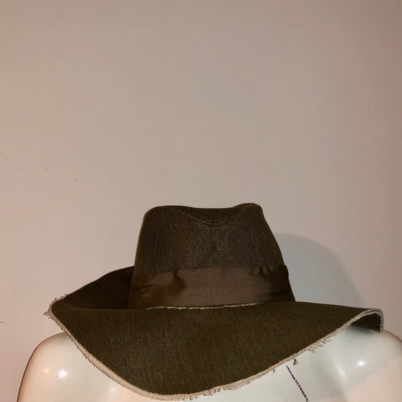 olive green fedora hat